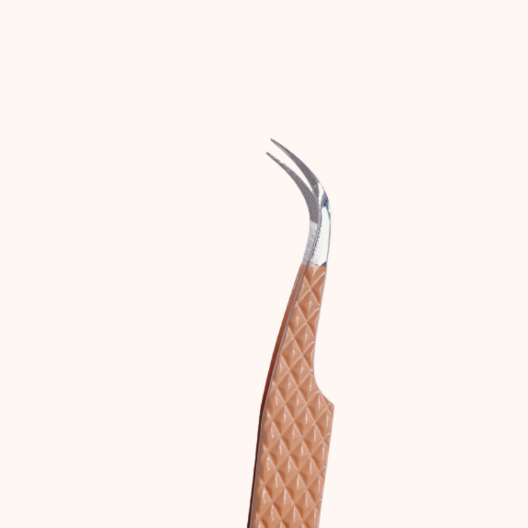 Fibre Tip Tweezers- Latte brown