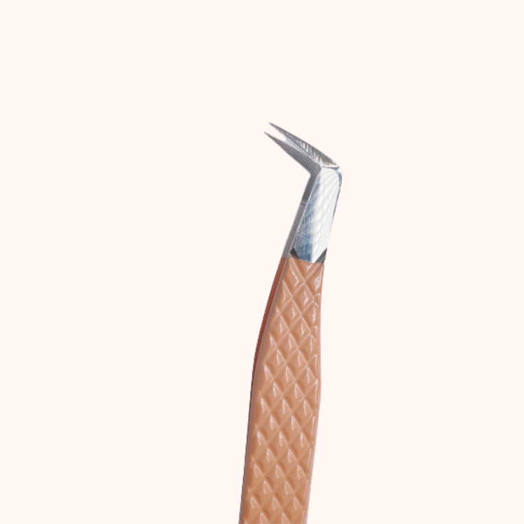 Fibre Tip Tweezers- Latte brown