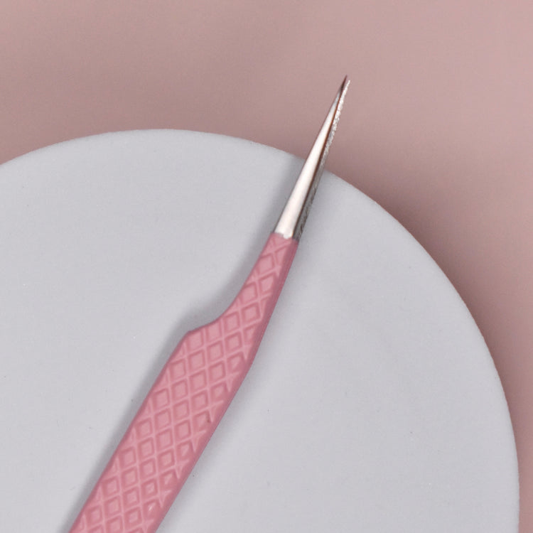 Fibre Tip Tweezers- Dusty Pink